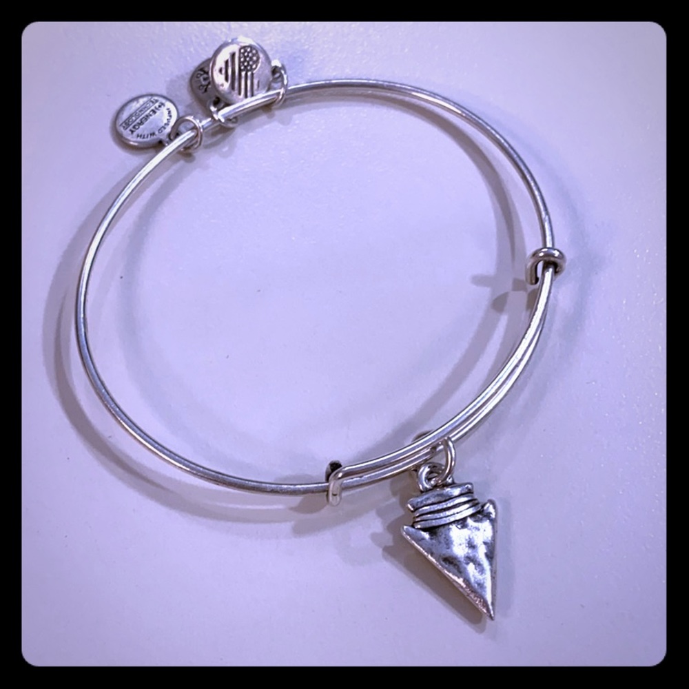 Alex and Ani silver Arrowhead bangle
